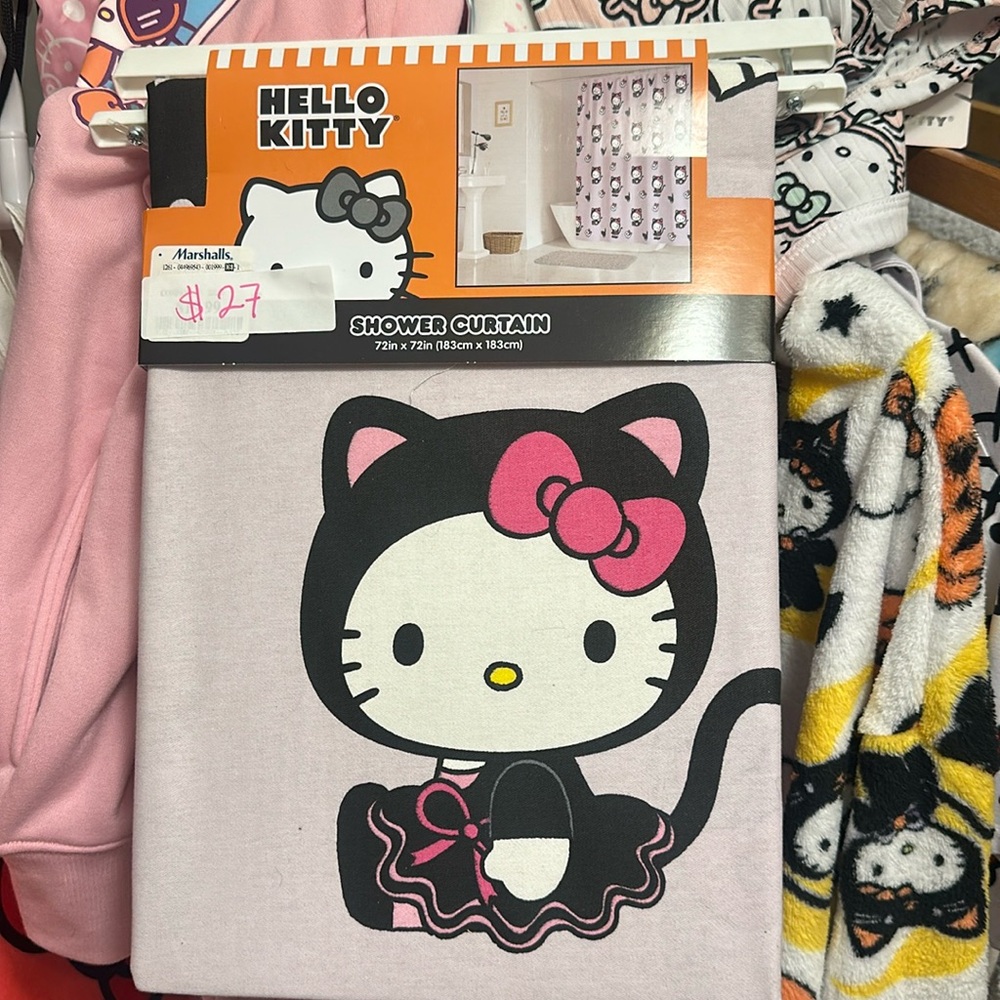 Hello kitty shower curtain